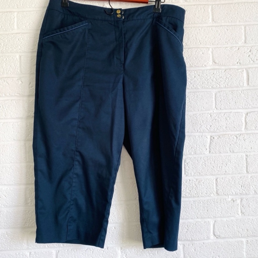 Tail Capri Golf Pants Navy Blue Size 12 Summer Resortwear Beach Athleisure